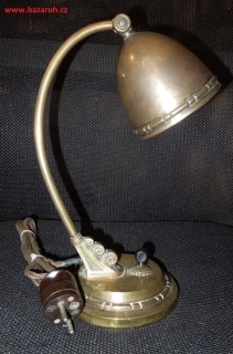 STAROŽITNÁ STOLNÍ NÁSTĚNNÁ LAMPA ELEKTRICKÁ