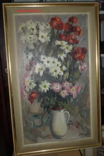 OBRAZ KYTICE VE VÁZE sig. Beran
