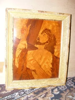 OBRAZ JEŽÍŠ INTARZIE