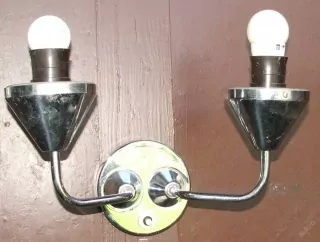 LAMPIČKA NA STĚNU 1 KS NÁSTĚNNÁ LAMPA CHROM 