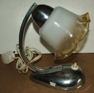 Chromovaná lampička chrom stolní lampa STAROŽITNÉ (