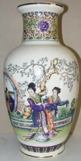 VÁZA PORCELÁNOVÁ ČÍNA VÝŠKA 36 CM